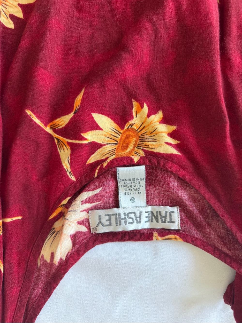 Jane Ashley Burgundy Floral Sunflower dress
